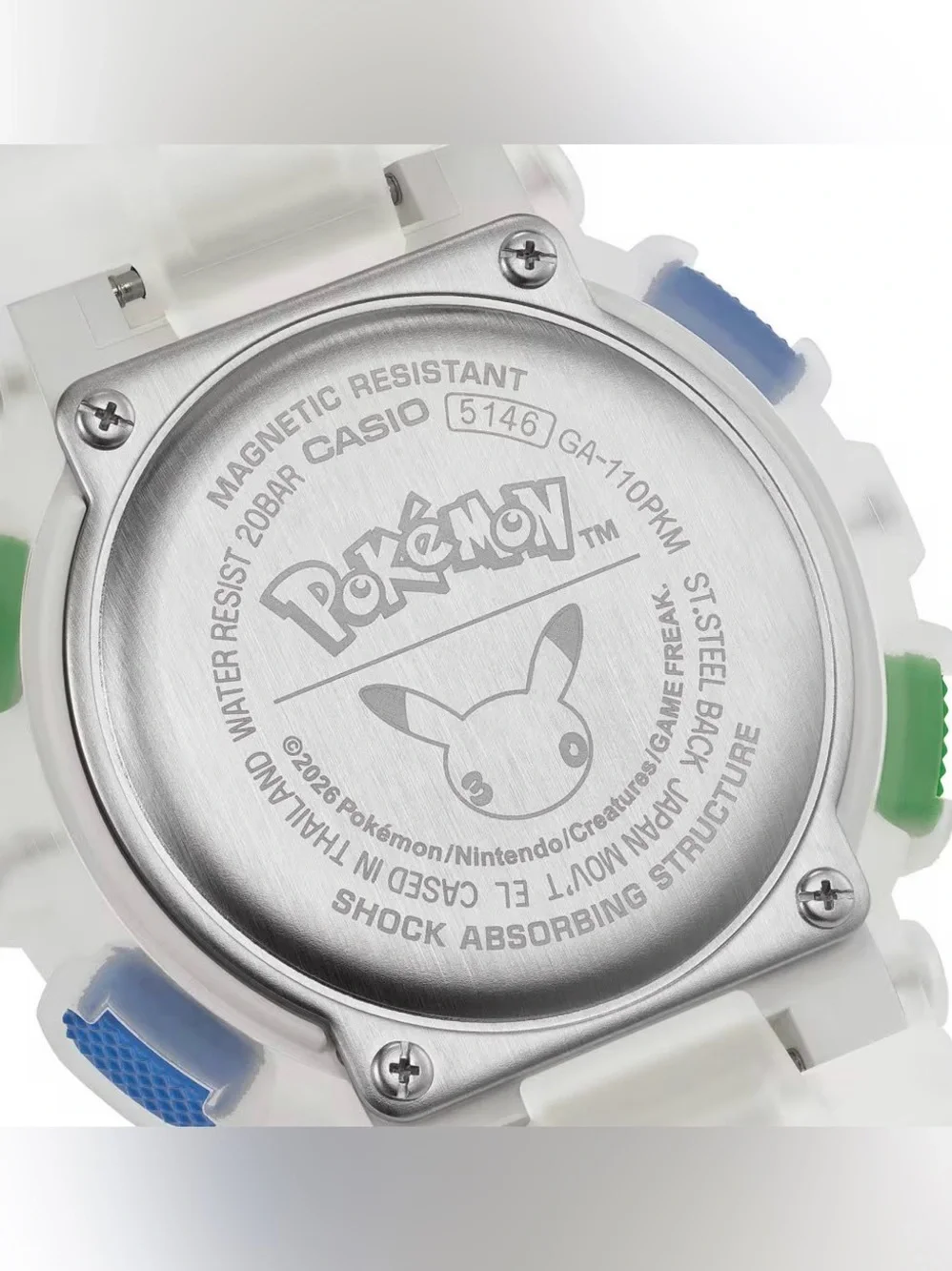 Casio G-Shock x Pokemon Analog Digital 110 Series | GA-110PKM-7A, Limited Ed.